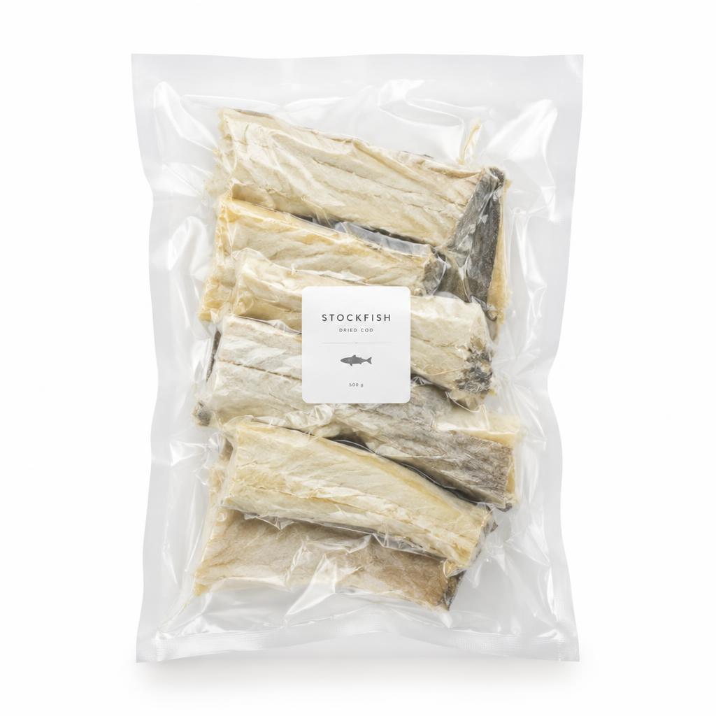 Dried Stockfish Pieces, 450g